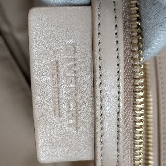 Auth Givenchy Hand Bag Beige Leather #61178G27 - Picture 7 of 9